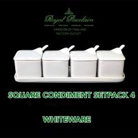ราคา Royal Porcelain ชุดเครื่องปรุง 4 มีแกนไม้ แถวยาว (21798148059)