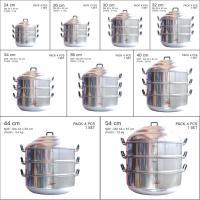 ราคา ซึ้งตราจระเข้ ซึ้งนึงอาหาร 3 ชั้น มีหลายไซส์26 28 30 32 34 36 40 44 54 ซม หม้อซึ้ง คุณภาพดี ทนทาน (16536336772)