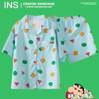 ราคา ส่งฟรี ชุดนอน ชุดนอนชินจัง เนื้อผ้าคอตตอนใส่สบาย ใส่แล้วผ้าไม่ยับ (21429793578)