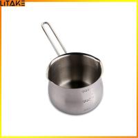 ราคา Litake 800ml Milk Warmer Pot With Dual Pour Spouts Stainless Steel Small Sauce Pan For Chocolate Cheese Melting (21698334216)