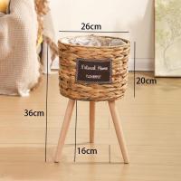 ราคา ตะกร้าหวาย ตะกร้าสานพร้อมขาตั้งกระถางต้นไม้ ชุดกระถางและขาตั้งกระถางต้นไม้ (21915014833)