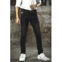 ราคา กางเกงยีนส์ชาย Winsman กางเกงยีนส์ขายาวทรงเดฟผ้ายืด กางเกงยีนส์ชายทรงขาเดฟสกินนี่ผ้ายืด (7119504327)