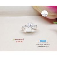 ราคา แหวนเงินแท้92 5 แบบหัวชูเพชร cz เพชรกลาง 3mm งานน่ารักๆ ค่ะ size 5 10 ราคาต่อวง เนื้อเงินแท้ (16042982339)