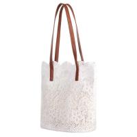 ราคา กระเป๋าสะพายข้าง กระเป๋าถือ กระเป๋าลูกไม้ ใบใหญ่ พร้อมใบเล็กข้างใน (20030606621)