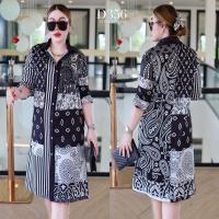 ราคา Minidress ชุดเดรส โทนขาวดำ ชุดเดรสสีดำ อก 32 44 ฟรีไซส์ สาวอวบ (22040052832)