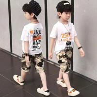 ราคา ชุดลายพรางเด็กผู้ชายเสื้อยืดกางเกงขาสั้นชุดลำลองแขนสั้นสองชิ้นฤดูร้อน2022 (14602352351)