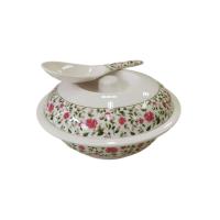 ราคา โถข้าว ทัพพี ชุด SET เมลามีน ลายเฟรชโรส ตราปลาทอง (22049785964)