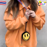 ราคา Smile พร้อมส่ง กระเป๋าใส่พวงกุญแจ กระเป๋าใส่เหรียญ กระเป๋าใส่พวงกุญแจ รูปหน้ายิ้ม และลายตารางสุดชิค กระเป๋าใบเล็ก กระเป๋ารูปยิ้ม กระเป๋าใส่ airpods (21906159680)