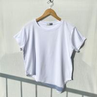 ราคา เสื้อยืดคอกลม แต่งชายเฉียง ผ้าคอตตอลซูพรีม OK15 (21257009784)