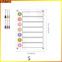 ราคา Litake Magnetic Acrylic Calendar Anti Slip Scratch Resistant Monthly Weekly Planner Perfect For Planning Scheduling Your Daily Montly Life (21988201654)