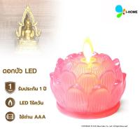 ราคา เทียนไฟฟ้า LED ไหว้พระ รูปดอกบัว แก้ว ขนาด 8 5 ซ ม ใส่ถ่าน มี 2 สี ขาว ชมพู สีส้ม Flameless Candles วัสดุผลิตจากแก้วที่มีความหนาพิเศษอย่างดี รูปทรงดอกบัว สีสันสวยงาม (21876046511)