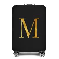 ราคา พร้อมสต็อก ผ้าคลุมกระเป๋าเดินทางอุปกรณ์เสริมกระเป๋าถุงยางยืดผ้าคลุมกระเป๋าเดินทาง 26 ตัวอักษรภาษาอังกฤษพิมพ์สำหรับกระเป๋าเดินทางขนาด 18 32 นิ้วฝาครอบกันฝุ่น (22030986625)