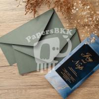 ราคา ซองเบอร์ ยุโรป 4x9 นิ้ว สีพาสเทล ซองการ์ดแต่งงาน 50ชอง 1แพค Envelope (12197235119)