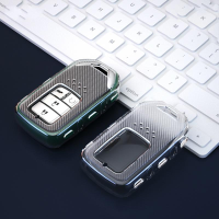 ราคา เคสเคสโทรศัพท์คีย์ฮอนด้า KLNU สำหรับ HRV Jazz BRV CRV ไฟรถยนต์ Accord Civic Fc Fd City อุปกรณ์เสริมรถยนต์พวงกุญแจกระเป๋าใส่กุญแจรถรีโมท (18163721260)