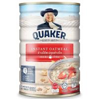 ราคา เควกเกอร์ ข้าวโอ๊ตปรุงสำเร็จ กระป๋องใหญ่ 800 กรัม Quaker Oatmeal Instant LARGE Wholegrain Oats 800g (10260207907)