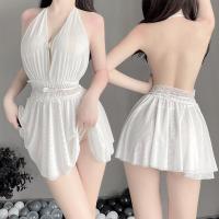 ราคา สินค้าพร้อมส่ง ชุดนอนไม่ได้นอน ชุดนอนเซ็กซี่พร้อมจีสตริง ชุดชีฟอง ชุดกระโปรงสายคล้องคอ ใส่สบาย ไม่ร้อน สินค้าเกรดดี (21994854507)