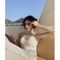 ราคา FASHION ABC เสื้อสายเดี่ยวงานถักโครเชต์ เสื้อถักสายเดี่ยวผูกหลัง โครเชต์ ถักเสื้อสายเดี่ยวบิกินี่ มีลูกเล่นชาย เสื้อผ้าแฟชั่น (10849769127)