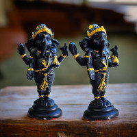 ราคา พระพิฆเนศ พระพิฆเนศองค์ยืน ปางประทานพร ฐาน 2 นิ้ว งานเรซิ่น วัตถุมงคล 2 นิ้ว (22042236452)