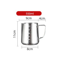ราคา 350 550ml เหยือกตีฟองนม พิชเชอร์ สแตนเลส ถ้วยตีฟองนม เหยือกตีฟองนม มีสเกล เหยือกสแตนเลส เหยือกกาแฟ Milk Pitcher ถ้วยตวงนม ถ้วยตวงชงก (22238846351)