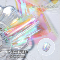 ราคา ฟอยล์ติดเล็บ แต่งเล็บ โฮโลแกรม Ice Cube Korean Aurora paper กระดาษแก้ว ออโรรา แบบบาง แผ่นทำลาย ฟอยล์ออโรล่า ฟอยล์แก้ว (15235146746)