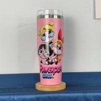 ราคา เยติ Power puff Girls x Crybaby แก้วน้ำสแตนเลส ไม่มีหูหิ้ว แก้วเยติลายรอบด้าน ขนาด 30 oz 890ml แก้วน้ำลายการ์ตูน น่ารักๆ สแตนเลส 304 (22067809210)