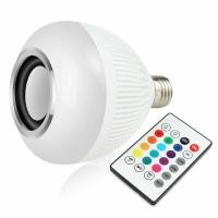 ราคา หลอดไฟบลูทูธสมาร์ทโฮมไฟสีขาวไร้สายลำโพง RGB สำหรับตู้ตู้เสื้อผ้าห้องนอนหลอดไฟอัจฉริยะเพลง12W 1ชุด (21230915790)