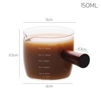 ราคา แก้วชงกาแฟ แก้วตวง แก้วตวงชงกาแฟ 75ml 150ml ถ้วยตวง ถ้วยตวงชงกาแฟ ถ้วยตวงแก้ว ถ้วยแก้ว Espresso cup พร้อมด้ามจับไม้ แก้วตวงสองปาก แก้วกาแฟ Thejoyful (22254578501)