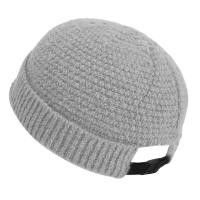 ราคา หมวกสีทึบหมวกไหมพรมถักแฟชั่นสำหรับผู้ชายหมวกกันหนาวแบบไม่มีปีกหมวกเมลอนทรงหลวมปรับได้ (20399885422)