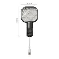 ราคา ไม้ตียุงไฟฟ้าmini แถมหัวเสียบUSB พกพาสะดวก ไม้ช็อตยุงไฟฟ้า ไม้ตีแมลงวัน ทีดักแมลง ไม้ตีแมลง Mosquito swatter (22140809988)