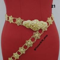 ราคา เข็มขัดหัวโบราณ สีทองตกแต่งชุดไทยนางรำต่างๆ สินค้าพร้อมจัดส่งจากประเทศไทย จัดส่งภายใน 2 4 วัน (21248996477)