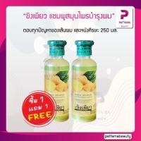 ราคา 1แถม1 ขิงเพียว แชมพูสมุนไพรบำรุงผม 250มล แชมพูสมุนไพรบำรุงรากผมและหนังศีรษะ (22127856036)