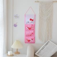 ราคา pirit Kawaii Sanrio กระเป๋าเก็บของติดผนัง กระเป๋าจัดเรียงเมโลดี้กระเป๋าจัดระเบียบ Kuromi บ้านห้องครัวกระเป๋าเก็บของคิตตี้ (20850198090)