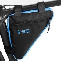 ราคา B Soul กระเป๋าจักรยานภูเขาสามเหลี่ยมถุงขี่จักรยานกันน้ำทรงกระบอกใส่ด้านหน้าอุปกรณ์รถจักรยานกระเป๋ามีกรอบ (19720473891)