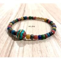 ราคา สร้อยข้อมือลูกปัดหินเนปาล (21771710674)