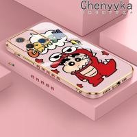ราคา เคส Chenyyyka สำหรับ Xiaomi Redmi 12C 12 A1 S2 Y2 A2 POCO C55 F5 Pro Crayon Shin Chan เคสซิลิโคนนิ่มเคลือบหรูหราลายขอบสี่เหลี่ยมเคสป้องกันเลนส์กล้องกันกระแทก (20872118084)