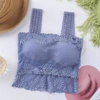 ราคา พร้อมส่ง LadyCloset Shop N634 เสื้อครอปลูกไม้ ผ้านิ่มยืด ใส่สบาย เสริมฟองน้ำ (15616787832)