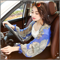 ราคา ซูฟีน่า ผ้าคลุมไหล่แขนผ้าคลุมหน้าชีฟองผ้าพันคอผู้หญิงป้องกันแสงแดดในฤดูร้อนเสื้อแขนยาว Wraps แจ็คเก็ตป้องกันรังสียูวีเสื้อคลุมชุดว่ายน้ำขึ้น (22138380035)