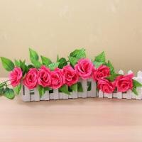 ราคา 250เซนติเมตรดอกไม้ประดิษฐ์เถาสีเขียวใบผ้าไหมกุหลาบดอกไม้ไม้เลื้อยใบปลอมหัตถกรรมแขวนพวงมาลัยตกแต่งบ้าน (16542262017)