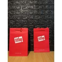 ราคา ถุงกระดาษ แบรนด์Fitflop แท้ สีแดง (21423949791)
