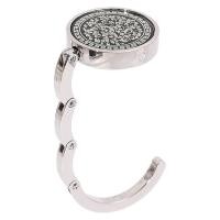 ราคา กระเป๋าภาพผีเสื้อสแตนเลสพับได้สีดำและสีขาวโต๊ะกระเป๋านักเรียนกระเป๋าถือที่ใส่ตะขอ (21451935056)