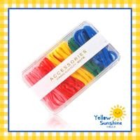 ราคา หนังยางรัดผมแบบยางยืดพร้อมกล่อง รุ่นเส้นใหญ่ No 1 สีสัน วงใหญ่ หนังยางรัดผม ยางมัดผม 1 กล่อง 60 เส้น Colorful Hair Rubber Bands (10064405476)