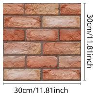 ราคา วอลเปเปอร์ผนัง3d วอลเปเปอร์ผนังลายอิฐ วินเทจ วอลล์เปเปอร์ PVC 3D Wallpaper การตก แต่งของผนัง (22224617136)