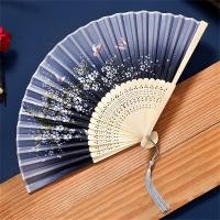 ราคา Hand Fan Folding Fan Bamboo Fan Silk Fan Craft Fan Dance Fan (21559695180)