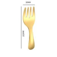 ราคา ShopAt Two ST 3003 ช้อนส้อมจิ๋ว สไตล์เกาหลี ช้อนส้อมสเตนเลส เกรด 304 (21913072412)