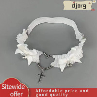 ราคา djsrg สายรัดถุงเท้ายาวลูกไม้แบบกอธิคสายรัดแบบผูกโบว์หัวใจสายรัดขาโลลิต้าสายรัดยืดหยุ่นสีขาวดำอุปกรณ์คอสเพลย์สำหรับผู้หญิง (22089619377)