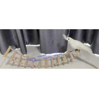 ราคา บันไดนก สะพานของเล่นนก บันไดสัตว์เลี้ยง 6 12ขั้น (20113434952)