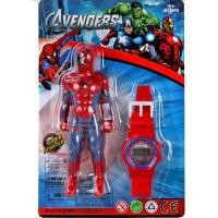 ราคา ราคาถูกที่สุด คุณภาพดี 2IN1 นาฬิกาเด็ก ลายการ์ตูน ซุปเปอร์ฮีโร่ ดูเวลาได้จริง ระบบดิจิตอล (22106567757)