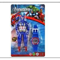 ราคา ราคาถูกที่สุด คุณภาพดี 2IN1 นาฬิกาเด็ก ลายการ์ตูน ซุปเปอร์ฮีโร่ ดูเวลาได้จริง ระบบดิจิตอล (22106567760)