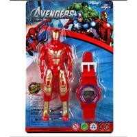 ราคา ราคาถูกที่สุด คุณภาพดี 2IN1 นาฬิกาเด็ก ลายการ์ตูน ซุปเปอร์ฮีโร่ ดูเวลาได้จริง ระบบดิจิตอล (22106567759)