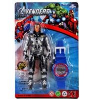 ราคา ราคาถูกที่สุด คุณภาพดี 2IN1 นาฬิกาเด็ก ลายการ์ตูน ซุปเปอร์ฮีโร่ ดูเวลาได้จริง ระบบดิจิตอล (22106567758)
